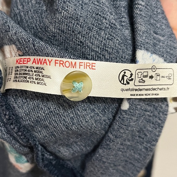 Anthropologie Leopard Print Flannel Pajama Set, W’s size Small/Medium - Picture 10 of 15